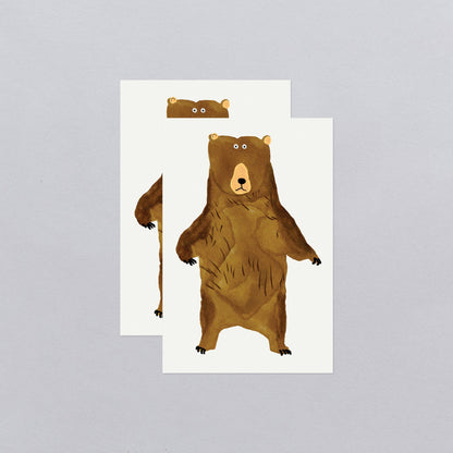 Tattly - Bear Stare Tattoo Pair