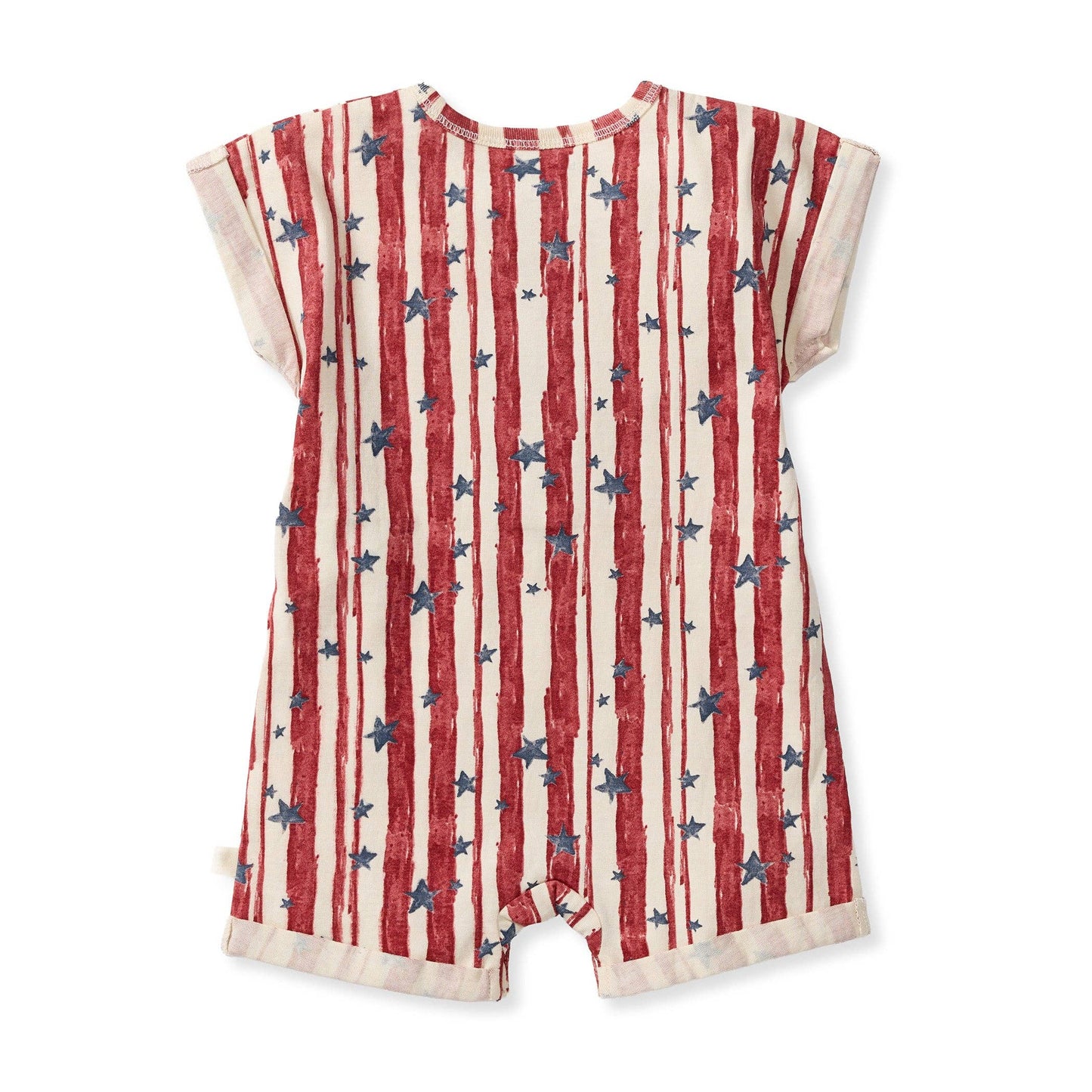 Burt's Bees Baby - Stars & Stripes Baby Boy Romper