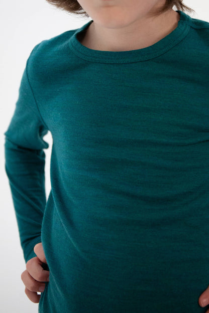 Oaki - Merino Wool Base Layer: Moss Green / 5T