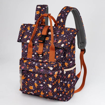 The Montana Scene - Adventure Backpack - Plum Floral