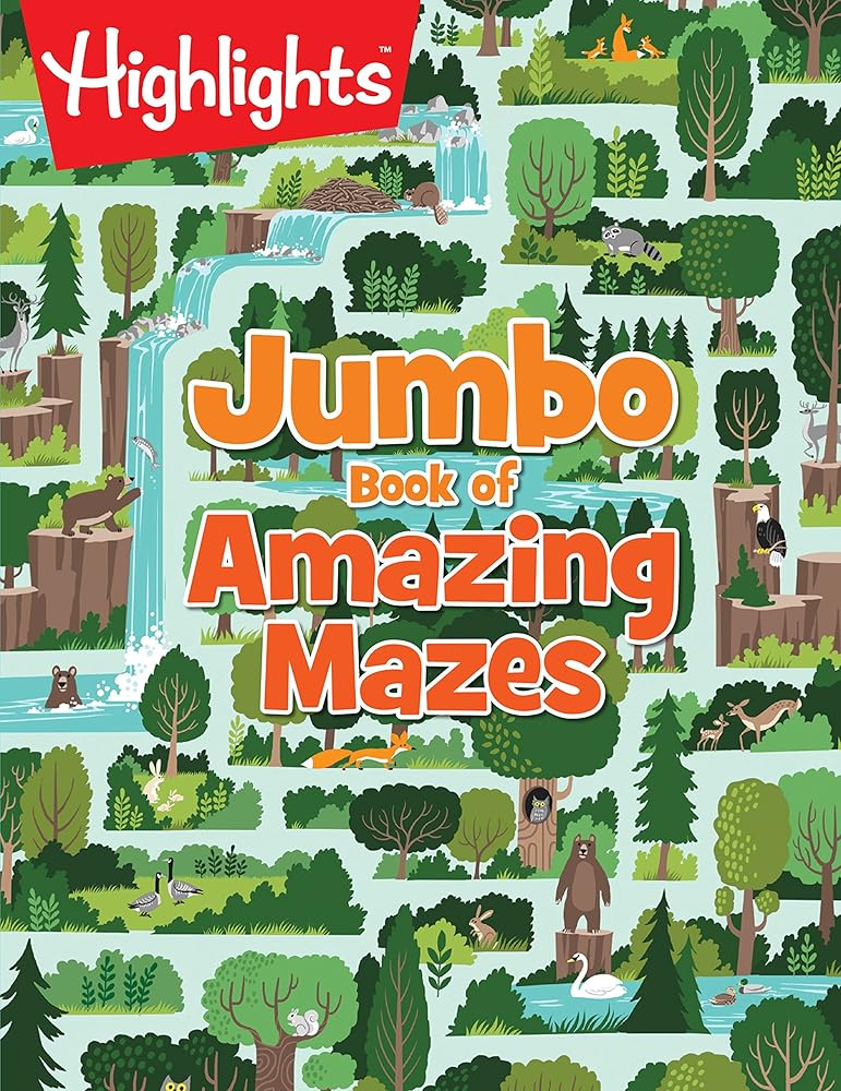 Jumbo Book of Amazing Mazes: Maze Puzzle Book for Kids Packed with Over 175 Puzzles, Code-Word Mazes, Quiz Mazes and Logic Games for Kids 6 and Up cover image