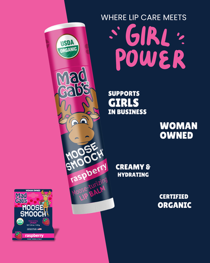 Mad Gab's - 3PK Organic Moose Smooch Lip Balm Peg