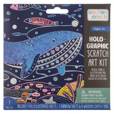 Holographic Scratch Art Kit | Sea
