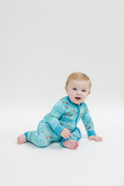 Zippered Romper by Little Alaskan | Kenai River Red
