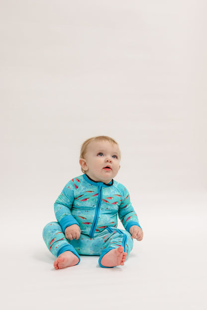 Zippered Romper by Little Alaskan | Kenai River Red