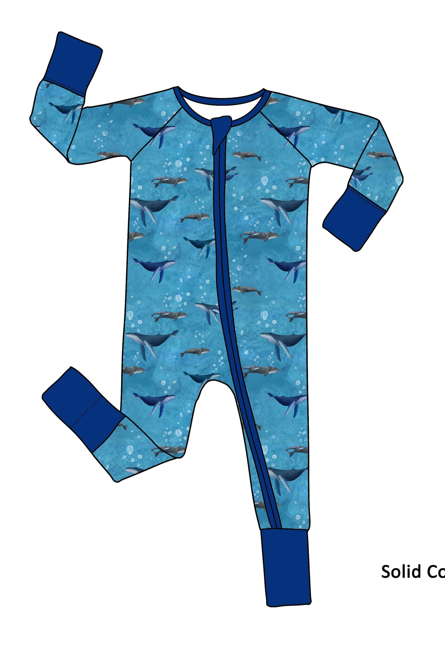 Zippered Romper by Little Alaskan | Whale Watching