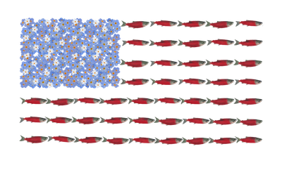 "Wild and Free" American Flag Vinyl Sticker