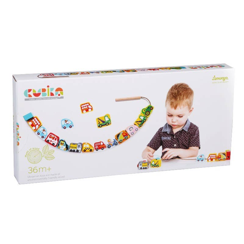 Cubika Wooden Lacing Toy | Flying Cars
