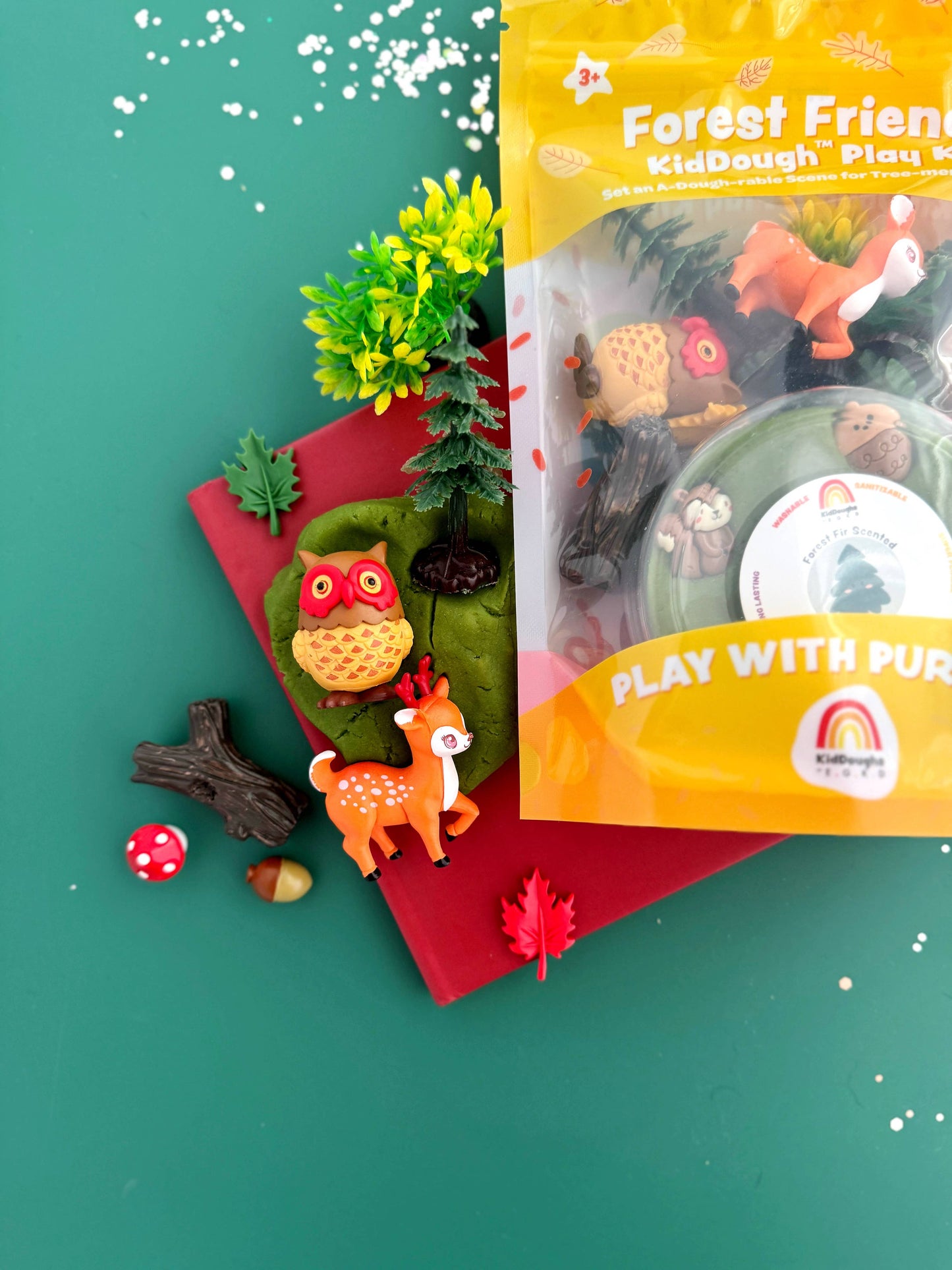 Earth Grown KidDoughs (KidDoughs by EGKD) - Forest Friends KidDough Play Kit