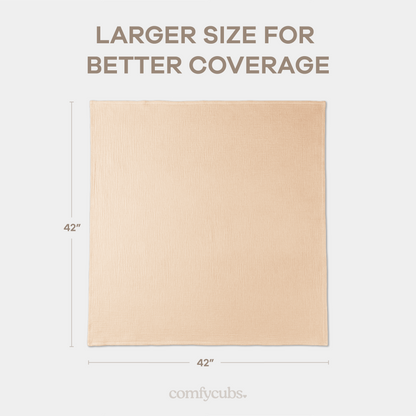 Muslin Swaddle Blankets Pack of 3 | Sand - Cedar - Caramel