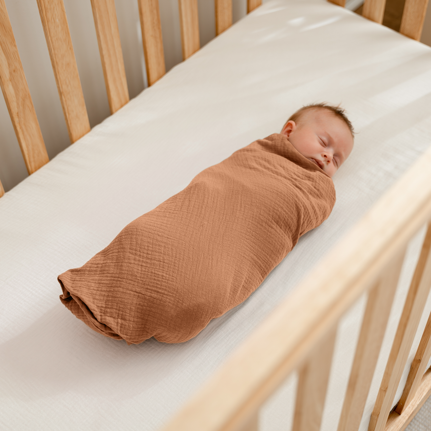 Muslin Swaddle Blankets Pack of 3 | Blush - Bold Blush - Dusty Rose