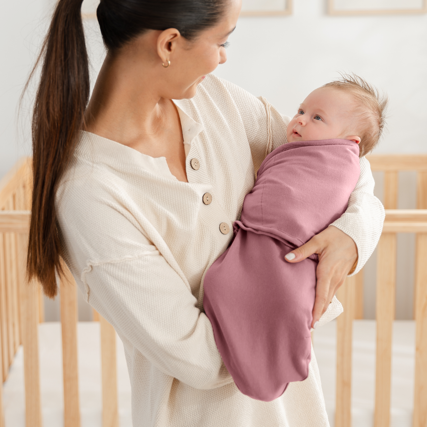 100% Cotton Easy Swaddle Blanket, 3 Pack