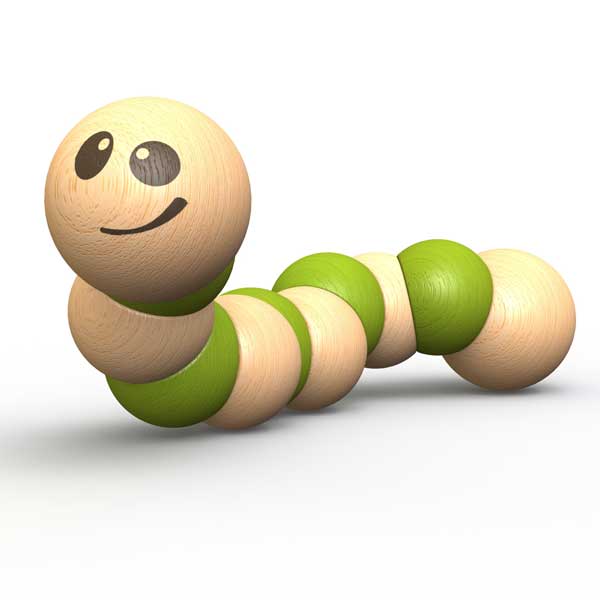 BeginAgain - Wooden Earthworm
