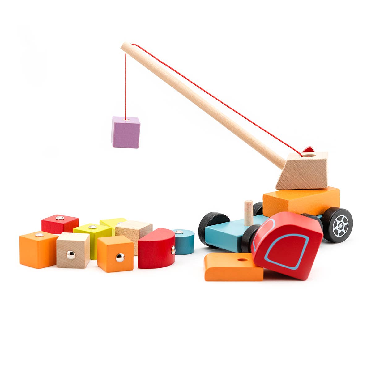 Cubika Wooden Toy | Crane Truck