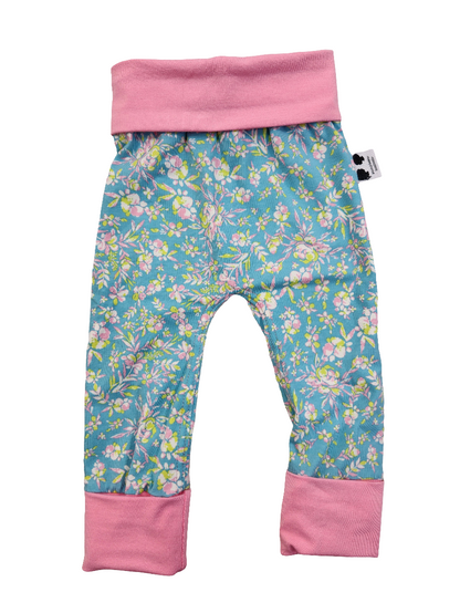 Baby + Toddler Grow With Me Pants by Briar&Boone | Teal Floral