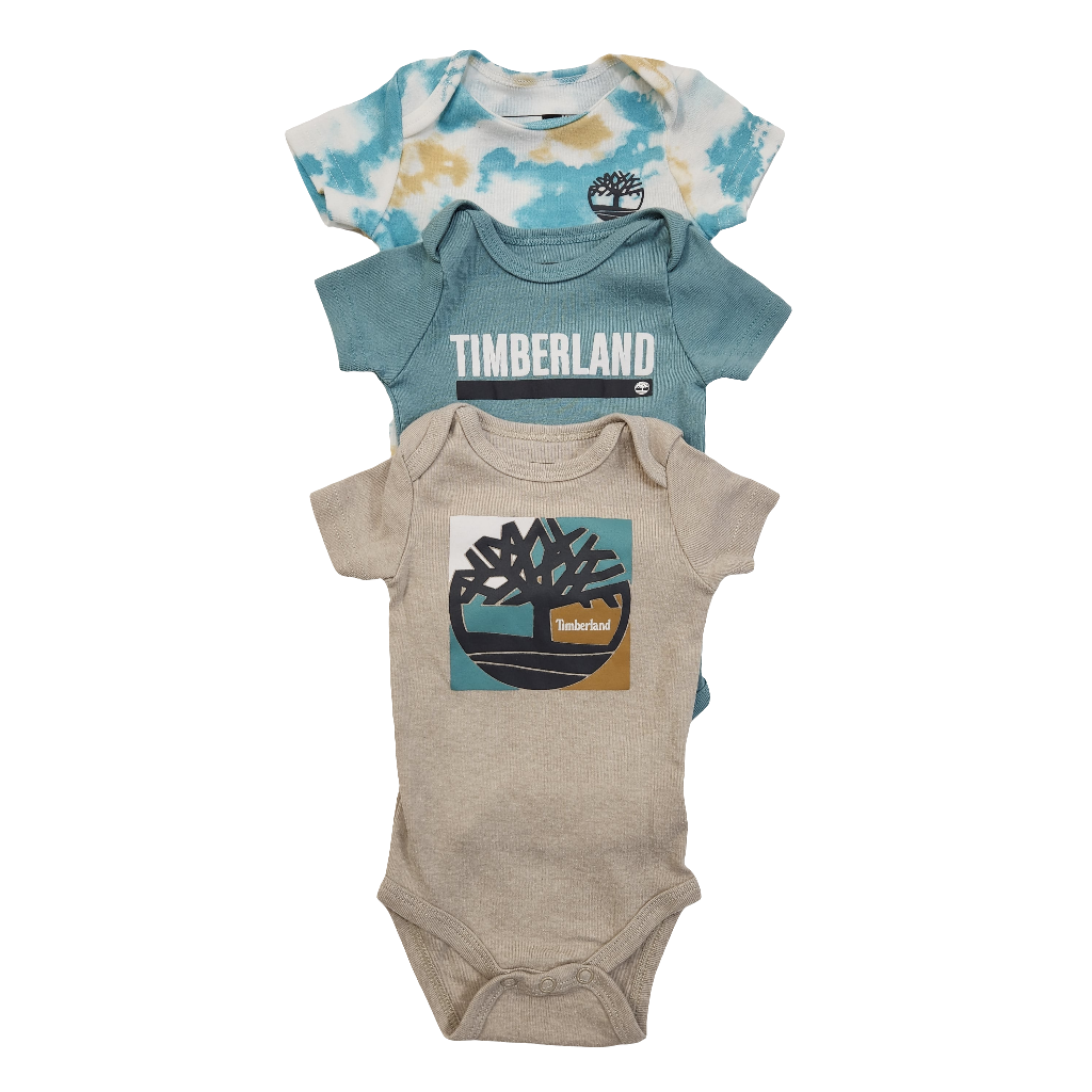 Size 0-3m | Timberland 3-Pack Bodysuits
