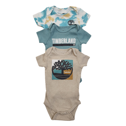 Size 0-3m | Timberland 3-Pack Bodysuits