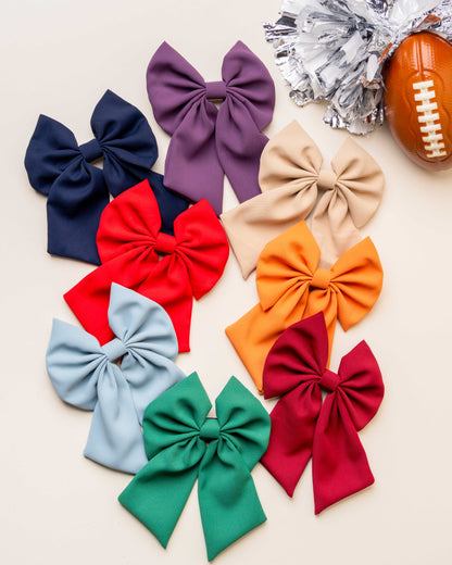 Classic Hair Bow | Tan