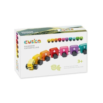 Cubika Wooden Toy | Rainbow Caterpillar