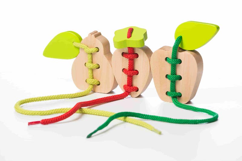 Cubika Wooden Lacing Toy | Fruits