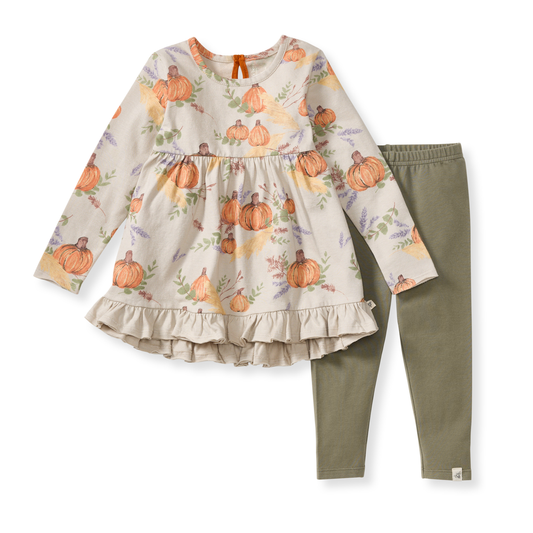 Autumn Feels Infant Tunic Set by Burt`s Bees | Autumn Feels Oat