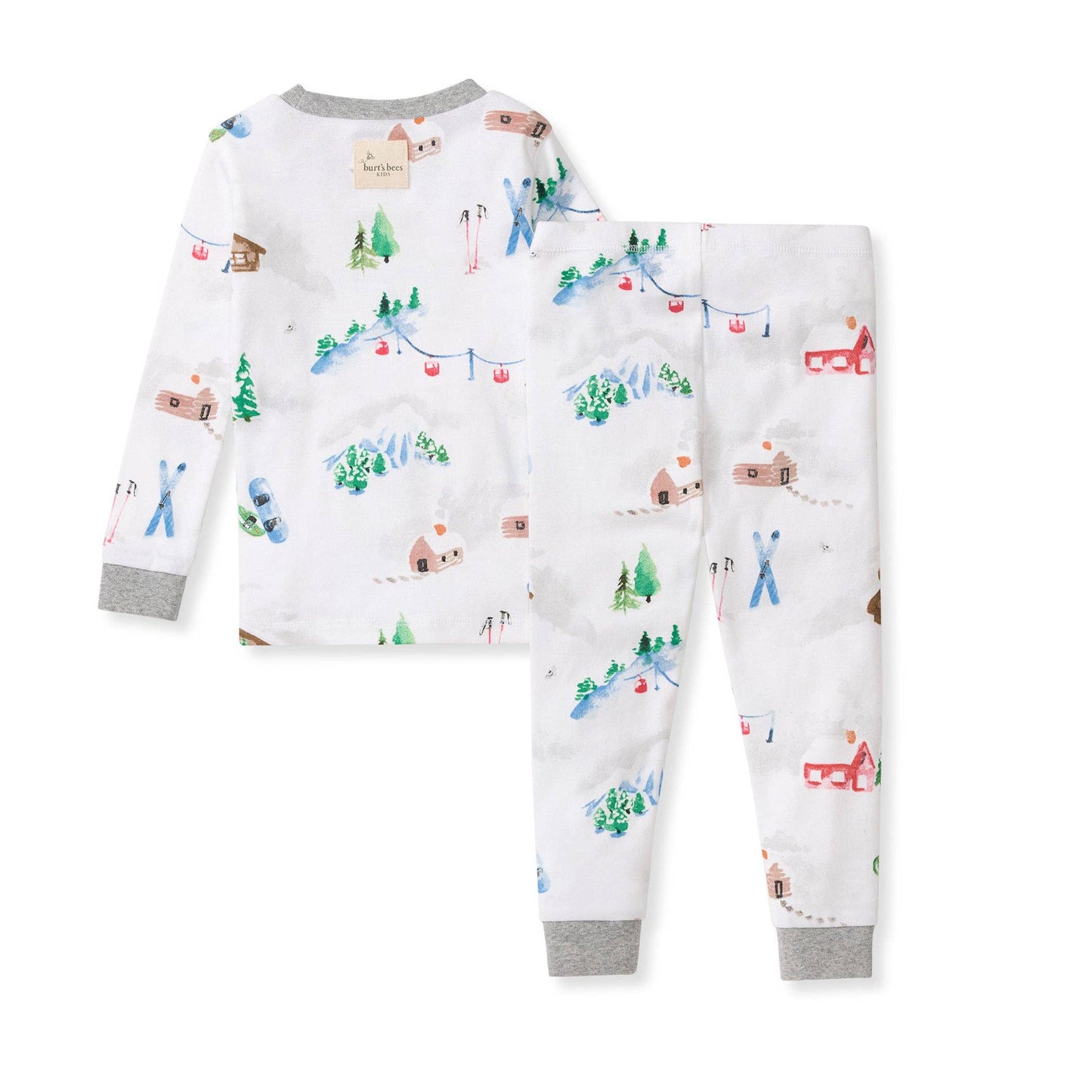 Ski Slopes Organic Cotton Two-Piece Pajamas
