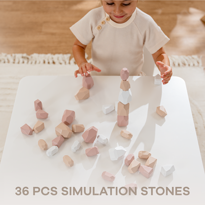 Wooden Stacking Stones | Girl Pack