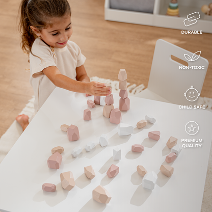 Wooden Stacking Stones | Girl Pack