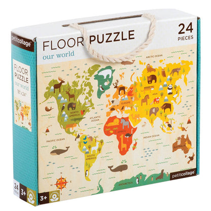 24-Piece Floor Puzzle | World Map