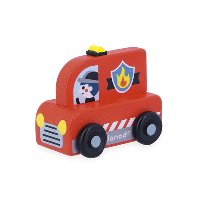 Janod - Crossroads City Fire Truck Display x4