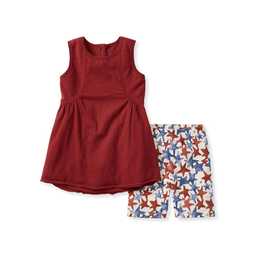 Burt's Bees Baby - American Stars Tunic & Shorts Set