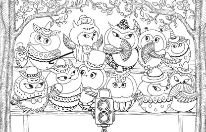 A Million Owls Coloring Book