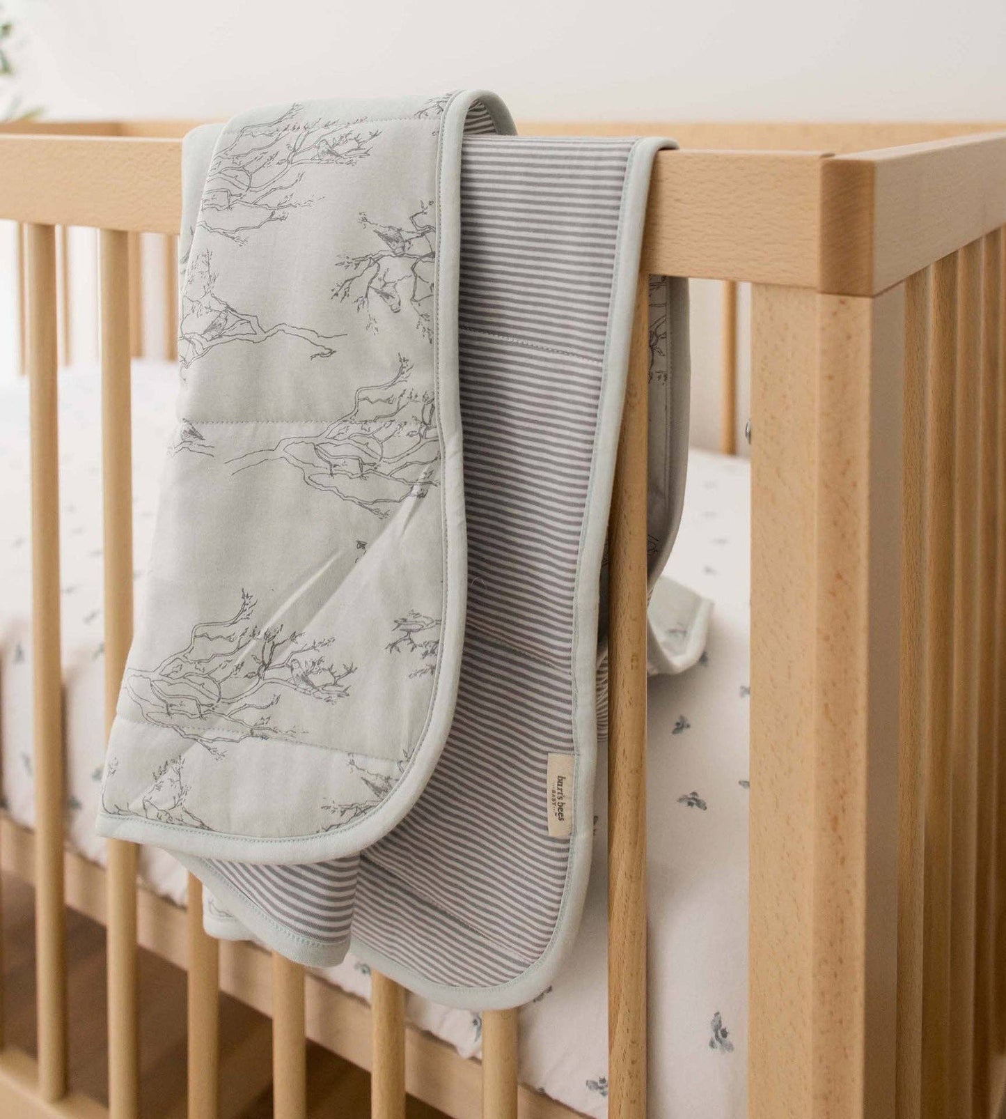 Cotton Baby Blanket by Burt`s Bees | Swaying Branches Ice Flow