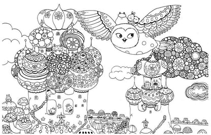 A Million Owls Coloring Book