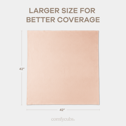 Muslin Swaddle Blankets Pack of 3 | Blush - Bold Blush - Dusty Rose