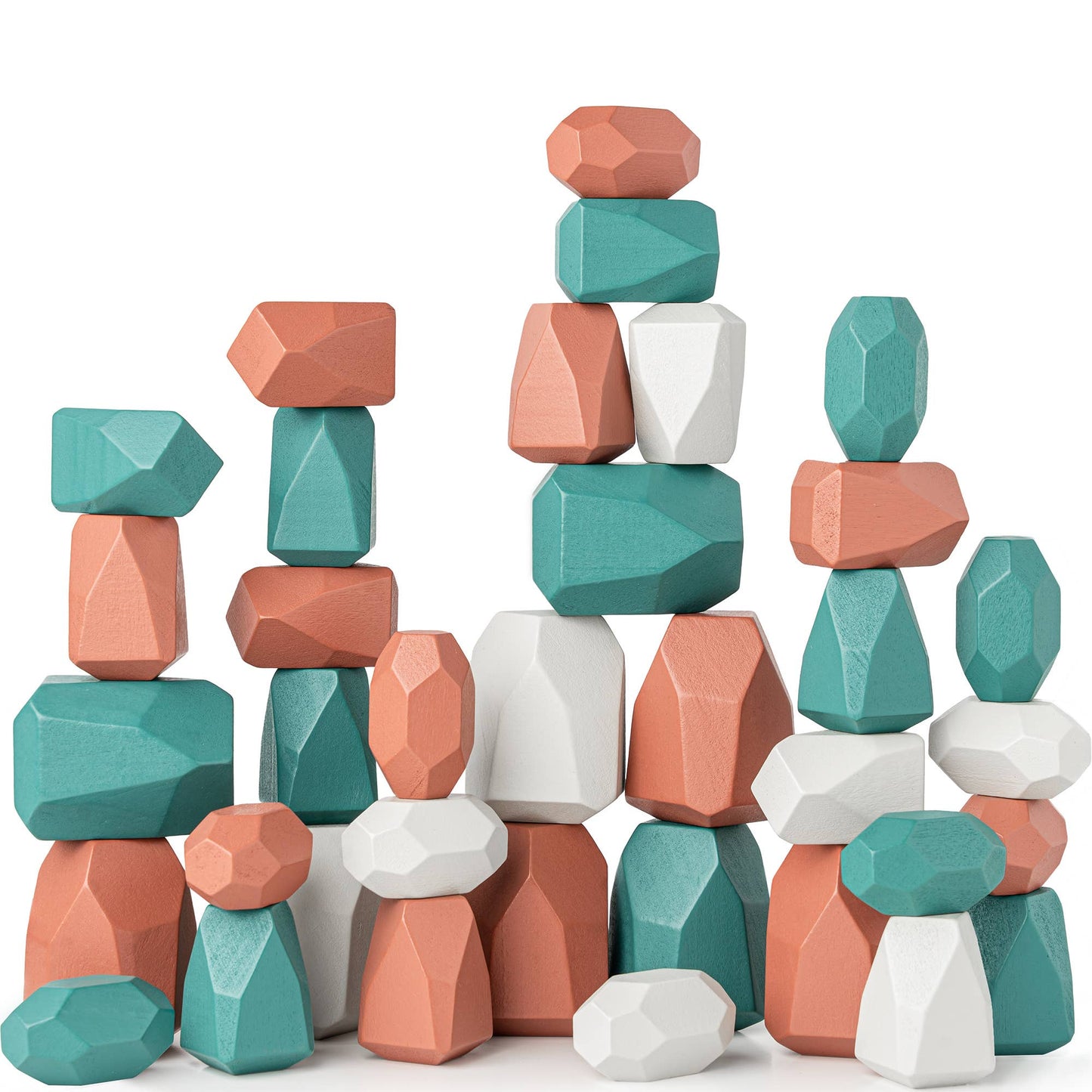 Wooden Stacking Stones | Dino Pack