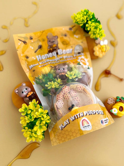 Earth Grown KidDoughs (KidDoughs by EGKD) - Honey Bear Mini Play Pack