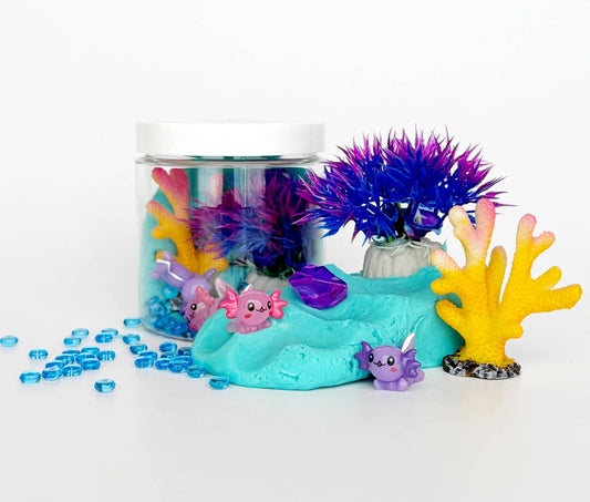 KidDoughs by EGKD - Axolotl Mini Dough-To-Go