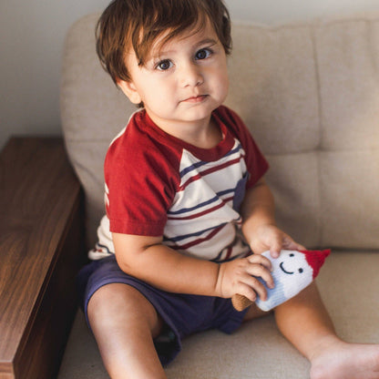 Burt's Bees Baby - USA Stripe Boy Tee & Shorts Set