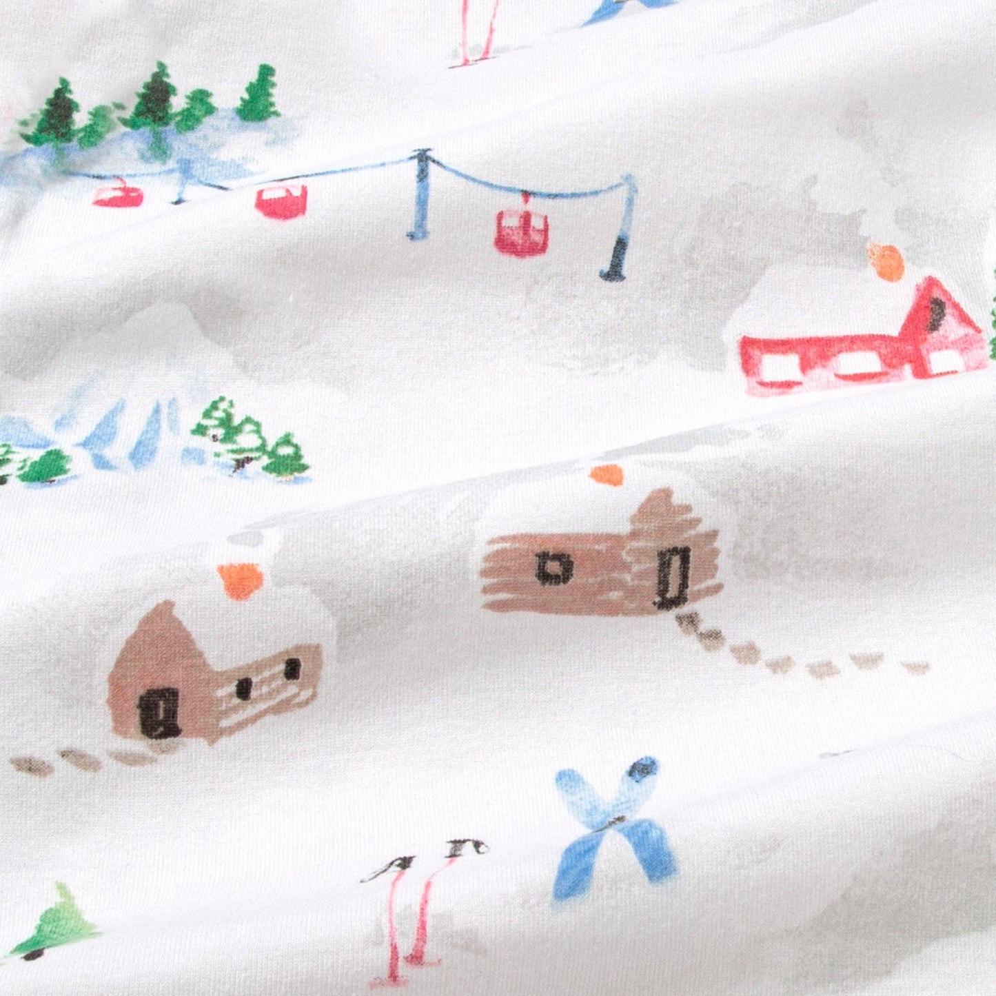 Ski Slopes Organic Cotton Two-Piece Pajamas