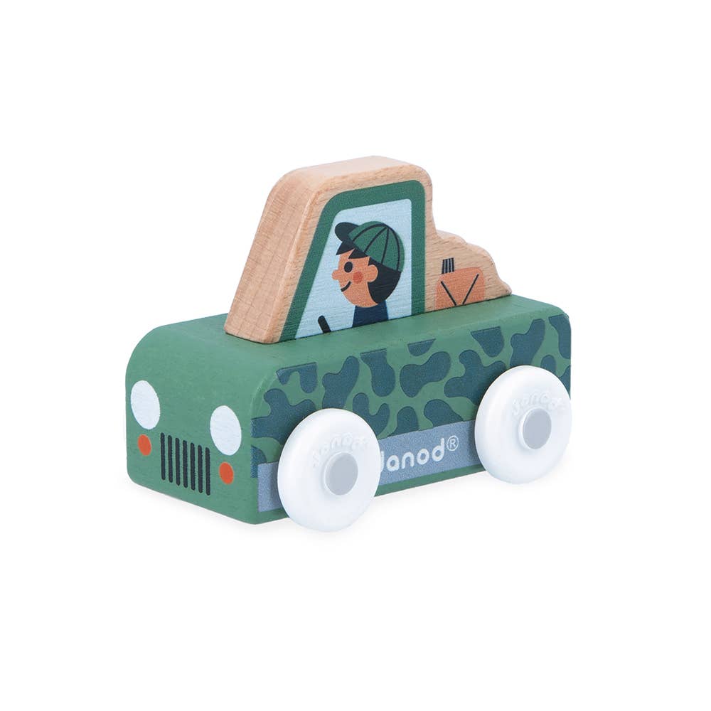 Janod - Crossroads White Valley Pickup Truck Display x4