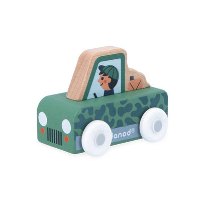 Janod - Crossroads White Valley Pickup Truck Display x4