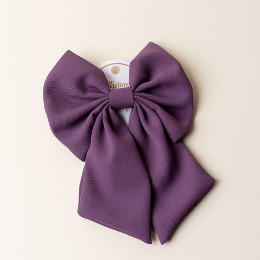 Classic Hair Bow | Purple