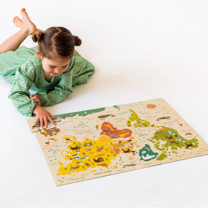 24-Piece Floor Puzzle | World Map