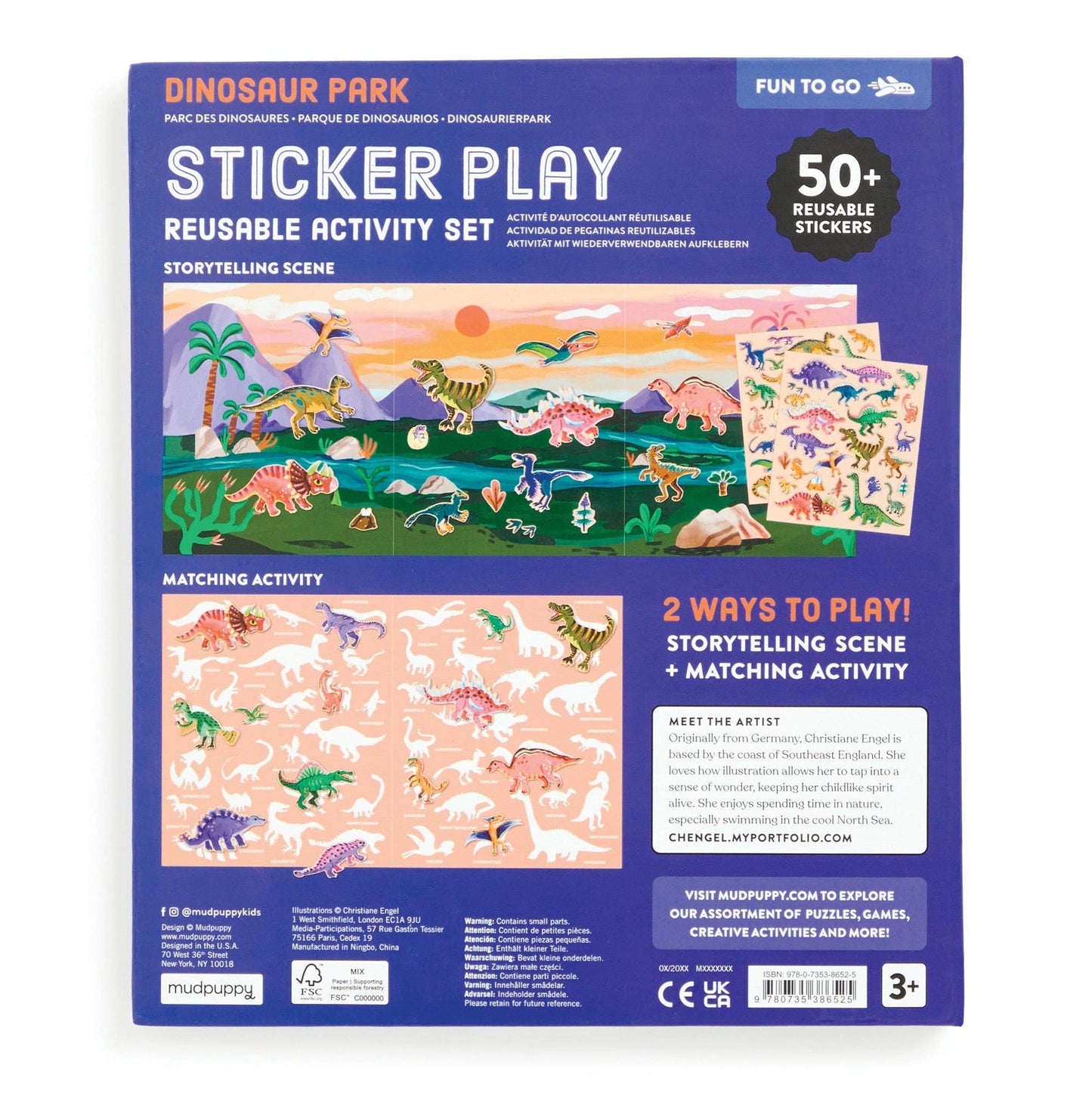 Sticker Play Reusable Activity Set | Dinosaur Park
