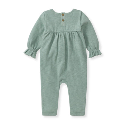 Chunky Slub Baby Girl Jumpsuit