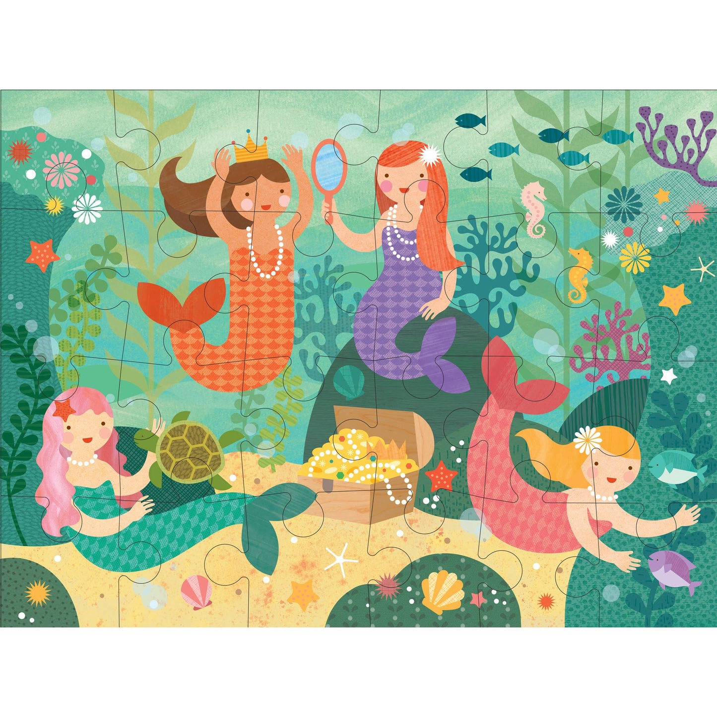 24-Piece Floor Puzzle | Mermaid Friends