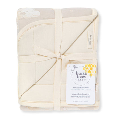 Cotton Reversible Baby Blanket by Burt`s Bees | Good Night Sky