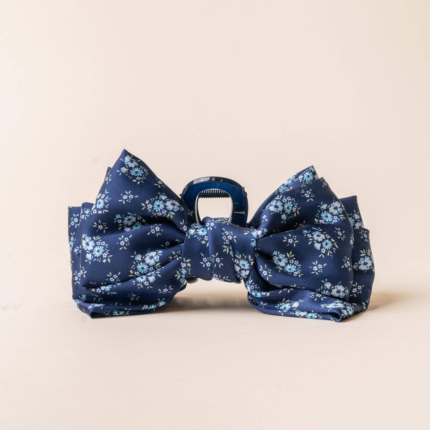 Satin Bow Claw Clip | Endless Daydream Navy