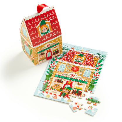 48 Piece Mini Puzzle Ornament | Santa`s Bakery